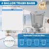 4 Gallon Trash Bags Drawstring, Small Trash Bags Tear-Free, 4