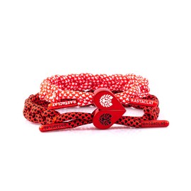 Rastaclat Couples Bracelet for Women and Men of All Ages - Couples Red/Black/White Magentic Bracelet | Adjustable Stackable Bracelet Braided by Hand