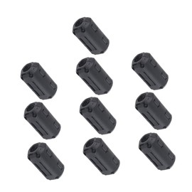 TEHAUX 10pcs Core Choke Noise Filter for Power Cables Easy to Install Shielding Bead Clips for Home Appliances and Electronics