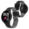K1 1.3Inch Heart Rate Sleeping Monitor IP68 Waterproof Smartwatch(Black Gray)