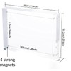 Magnetic Acrylic Photo Frame, Clear Acrylic Photo Block Magnetic Free
