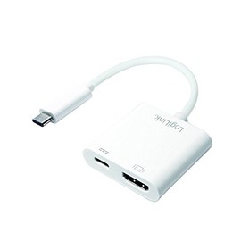 LogiLink UA0257 USB-C to HDMI Charging Adapter White