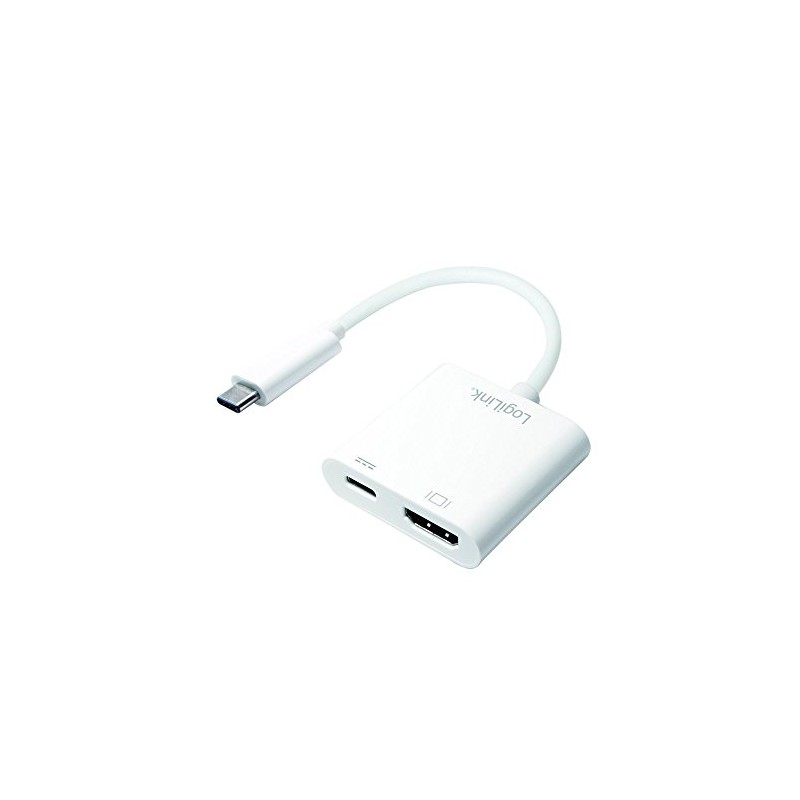 LogiLink UA0257 USB-C to HDMI Charging Adapter White