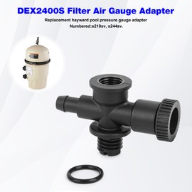 DEX2400S Filter Air Gauge Relief Valve Assembly Replacement Hayward Air Relief Valve Pool Filter FOR Hayward Pro Grid DE Pool Filter Air Gauge Relief Adapter DE3620, DE4820, DE6020, S210sv, S244sv