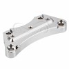 Unbranded Chrome Aluminum Cut Handlebar Riser Top Clamp For Harley