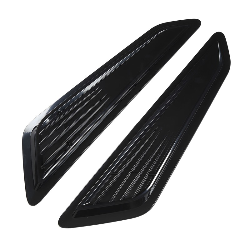 2 Pcs Hood Vent Cover Black Air Intake Dashboard Decorative