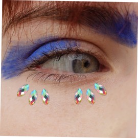 Baluue 10sheets Face Jewels Glitter Face Stickers Rhinestones Festival Gems Boys and Girls Safe Material