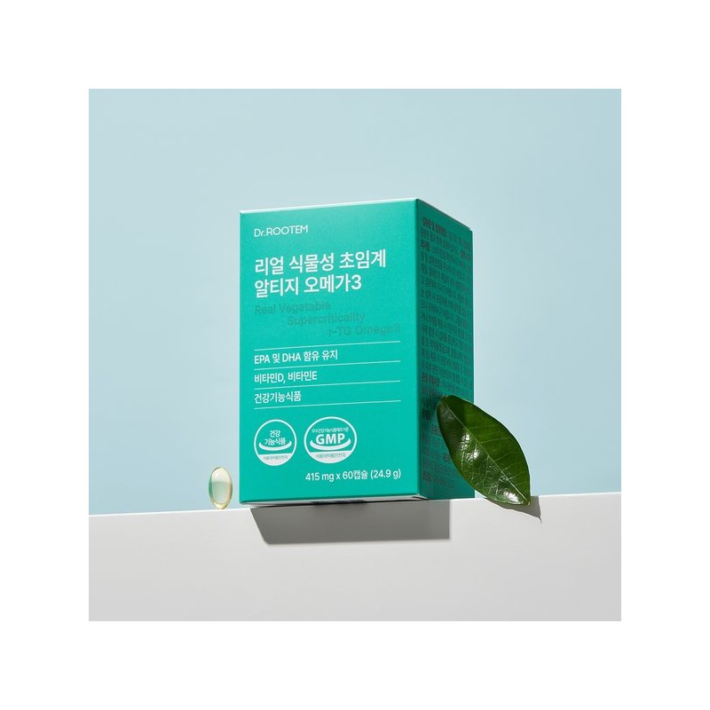 닥터루템 리얼 식물성 초임계 알티지 rTG 오메가3 1박스 Dr. Lutem