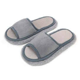TINAYAUE 1 Pair Mop Slippers, Reusable Slippers, Lazy Cleaning, Soft Floor Cleaning Slippers, Comfort Removable Slippers, Dusting, Household Slippers for Bathroom, Office, Kitchen, gray