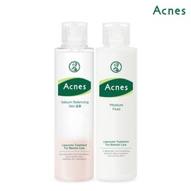 Acnes 아크네스 세범 밸런싱 스킨 200ml +모이스처 플루이드 150ml Acnes Sebum Balancing Skin 200ml + Moisture Fluid 150ml