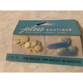 Jolee's Boutique JOLEE’S BOUTIQUE 3D MINI GLITTER WAVES OCEAN WAVES SEA BUBBLES STAR FISH WAVES