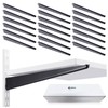 CroBlissful 20 Pcs Adjustable Shelf Brackets for Double Track System