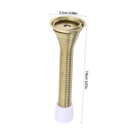 VILLFUL 2PCS Safety Door Stopper Pinch Spring Bumper for Home Use Elegant Design for Bedroom Living Room Easy Installation Prevents Door Slamming and Finger Injuries