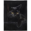 Yisumei Blanket Soft Flannel Soft Fleece Blanket Bed Throw Black