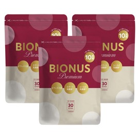 ビオナス プレミアム サプリ 乳酸菌 10兆個 シールド乳酸菌 スマート乳酸菌 ビフィズス菌 [ 耐酸性カプセル採用 1日1粒 ] 生きた 酪酸菌 マルチビタミン 90日分 3袋セット