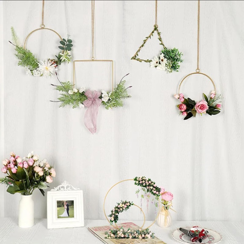 20Pcs Macrame Hoops Ring, BetterJonny 2 Inch Metal Craft Rings