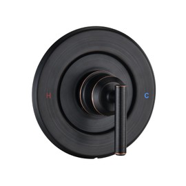Replacement for Moen Gibson Posi-Temp Pressure-Balancing Valve Only Shower Faucet Trim Kit (Valve& Catridge Not Inclued), Volume and Temperature Control Level Handle, Oil Rubbed Bronze