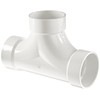 Spears P448 Series PVC DWV Pipe Fitting, 2-Way Cleanout, 4"