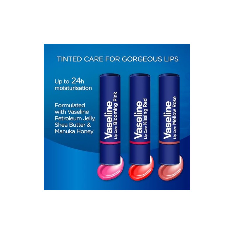 Vaseline - Bálsamo Labial, Lip Color Care Stick (3.0 g),