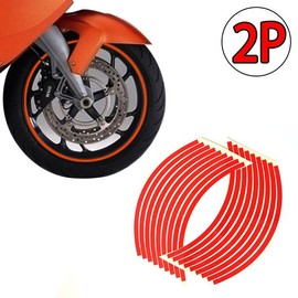 Owner Clan Bicycle, Car, Motorcycle Wheel Reflective Sticker Red / 자전거 자동차 오토바이 바퀴 휠 반사스티커 레드