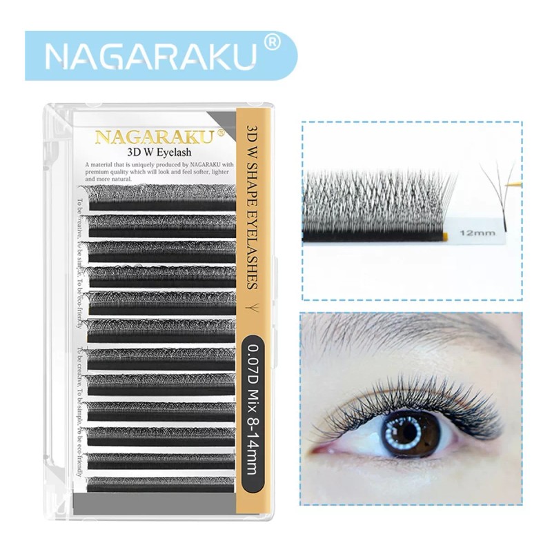 Nagaraku Pestañas Nagaraku W 3d Clover Fan