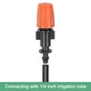 M METERXITY 50-Pack Garden Irrigation Spray Emitters, Adjustable 1/4 Inch
