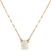 Simulated Druzy Necklace for Women - Plated Gold and Simulated