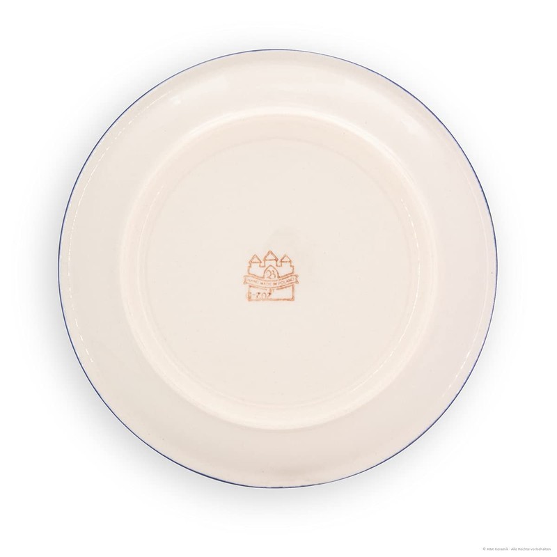 Bunzlauer keramik DU126 Dinner Plate Flat [Form1], Diameter 24.0 cm