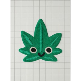 Generic Leaf Buddy Bath Mat for Bathroom Cute Leaves, Soft Absotbent Non-Slip, Spot Clean, Doormat Decor 28""x28"", Green