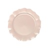 DecorLine Elegant Scallop Collection Pearl Pink Salad Plates - 7.5"
