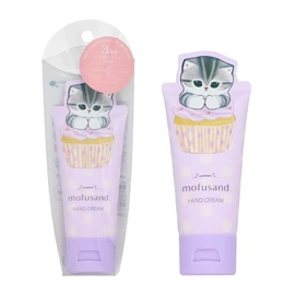 SHOBIDO MD46885 Mofusand Die Cut Cosmetic Series Hand Cream, Purple Honey & Lavender Scent, Mofusand Sand