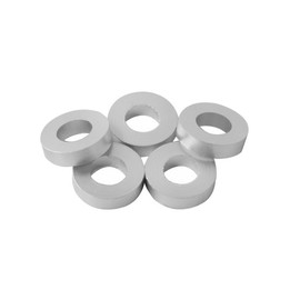 Aluminum Spacer 1/2" OD x 1/4" ID x Choose Your Length, Round Spacer Unthreaded Standoff Bushing Plain Finish, Fits Screws Bolts 1/4" or M6 by Metal Spacers Online (1/8" Length, 10 Pack)