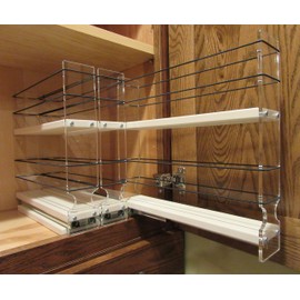 Vertical Spice - 222x2x11 DC - Spice Rack - Cabinet Mounted- 3 Drawers - 30 Capacity - New and Unique