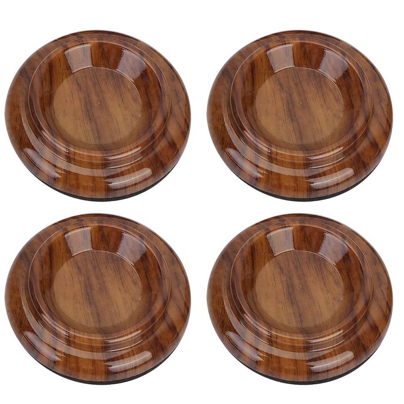 4Pcs Piano Foot Pads Upright Piano Caster Cup ABS Casters