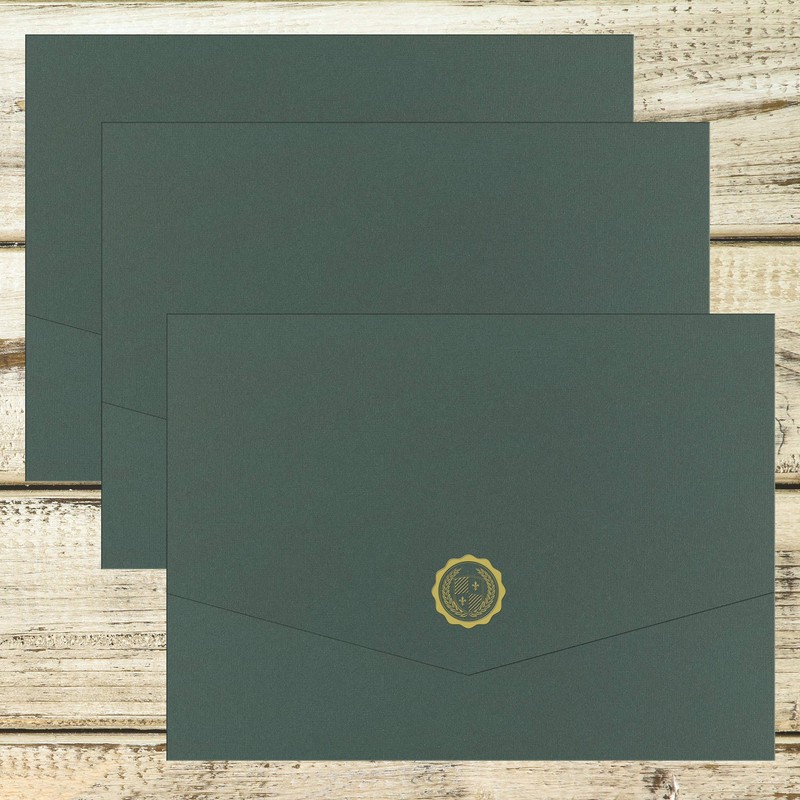 Great Papers! Hunter Emblem Tri-Fold Certificate, 12 x 9.375 Inches,