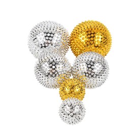 Magnetic Massage Ball Set, Hand Acupuncture Ball, Spiky Massage Ball, Acupressure Rings, Magnetic Balls for Physical Therapy, 2 Pieces
