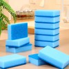 Tioncy 100 Pcs Individually Wrapped Sponges Kitchen Bulk Blue Dish
