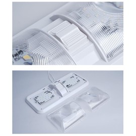 ANYPOWK 12V RV LED Lights with ON/Off Switch - Daylight 6500K 8W 600LM, Interior Lighting for RV Van Trailer Camper Boat - Pack of 2