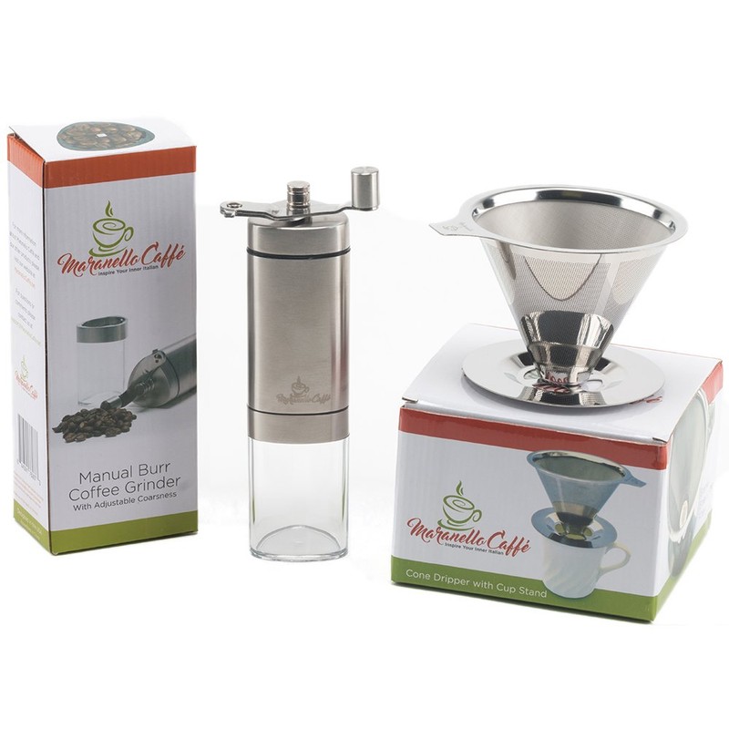 Maranello Caffé Pour Over Coffee Dripper Stainless Steel Reusable Drip