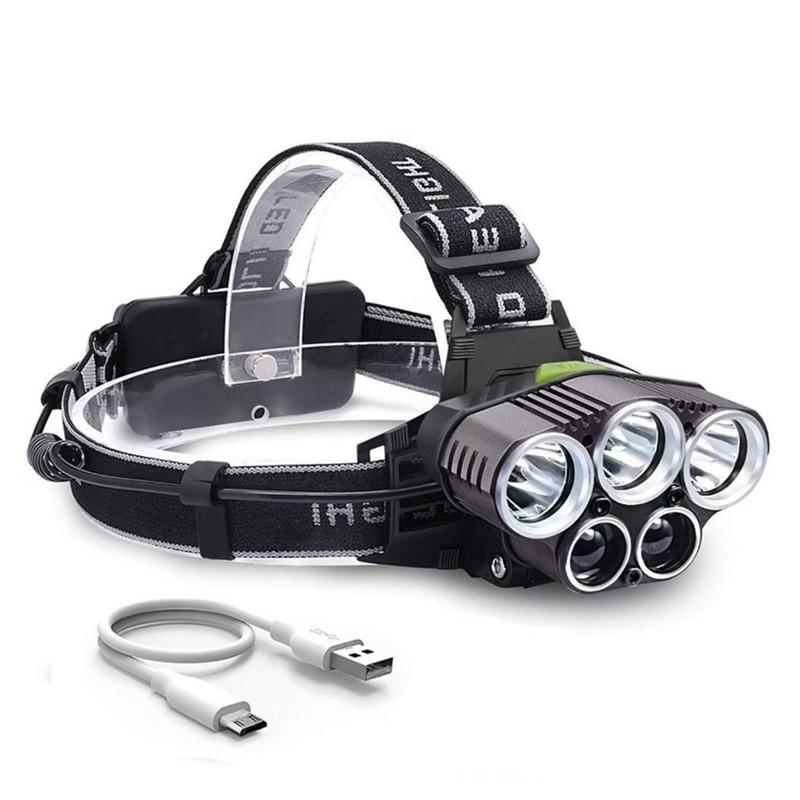 5 LED XM L T6 XPE Headlight 15000 lumens LED