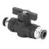 Pneumatic Ball Valve, Pneumatic Connector Manual Regulating Valve Double-Sided Quick