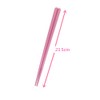 5 Pairs Fiberglass Reusable Chopsticks, Non-Slip, 5 Pairs Set (Pink)