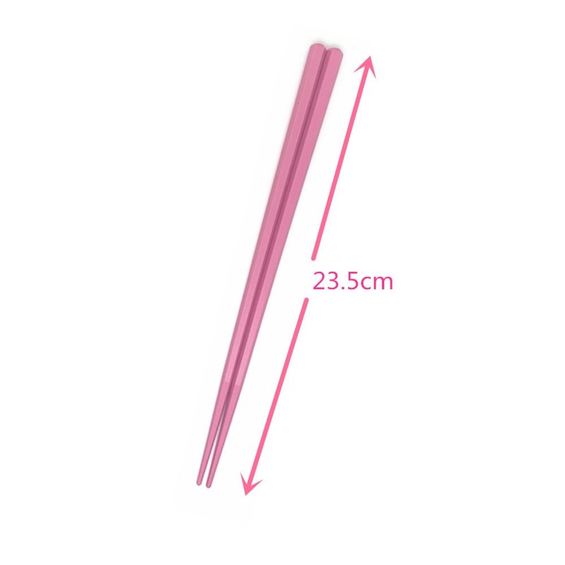 5 Pairs Fiberglass Reusable Chopsticks, Non-Slip, 5 Pairs Set (Pink)
