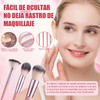 Set de Brochas de Maquillaje, 51 Piezas con Cerdas Sintéticas