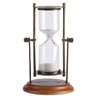 15 Minutes Metal Rotating Sand Glass Timer Clock Hourglass Table