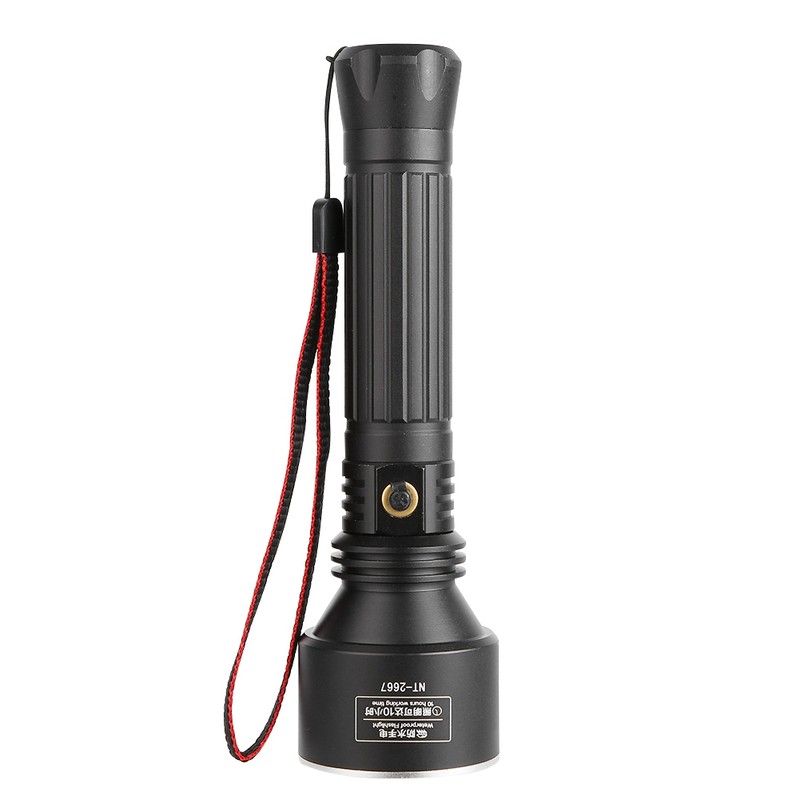 NK Aluminum Alloy Super Bright LED Torch Light Waterproof Rechargeable