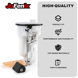 JuFenix Electric Fuel Pump Module Assembly Compatible with Chevy Prizm Toyota Corolla 1998 1999 2000 2001 2002 L4 1.8L Gas Replace FG2218 SP9163M 77024-02010 with O Ring