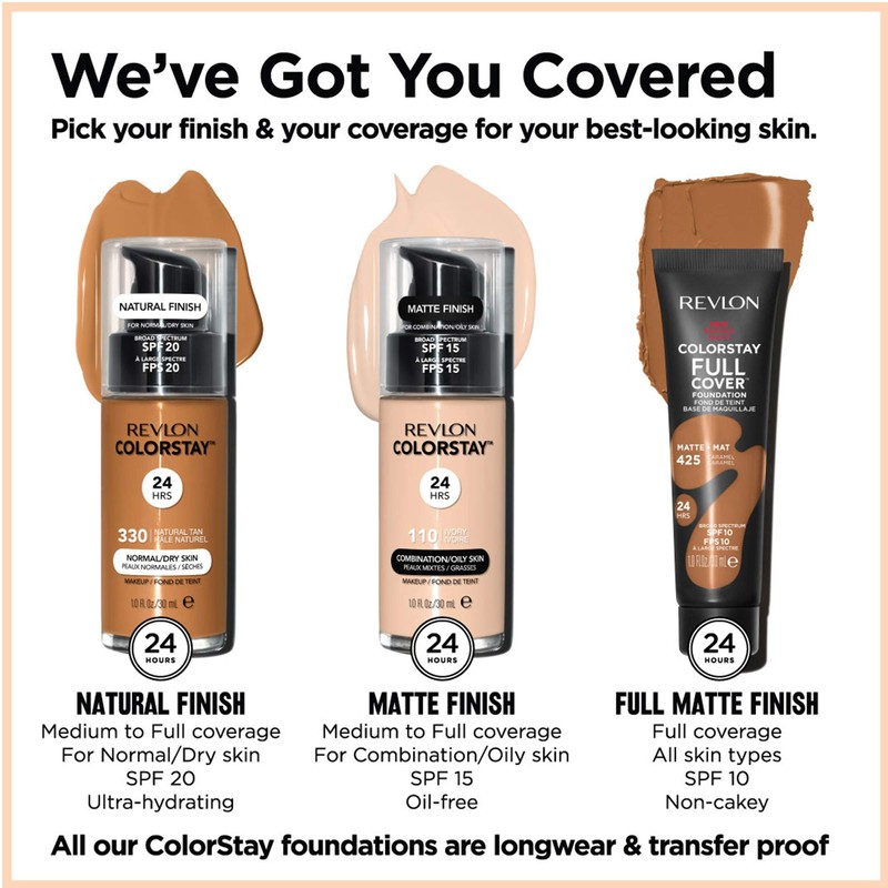 Revlon Colorstay Liquid Foundation Makeup for Combination Skin/Oily Skin SPF