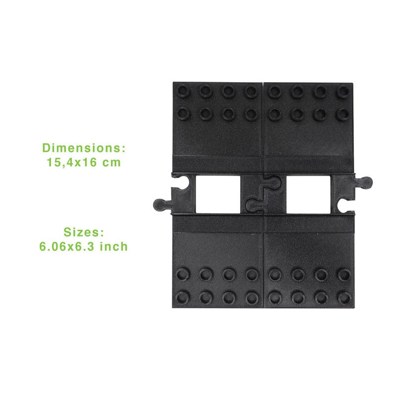 TracksCreations Rail with Bracket Compatible Train Duplo