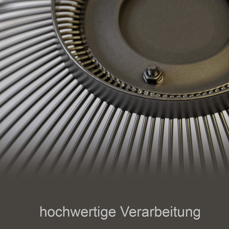 CALUTEA Modern Fruit Bowl Metal Steel Grey Black Decorative Designer